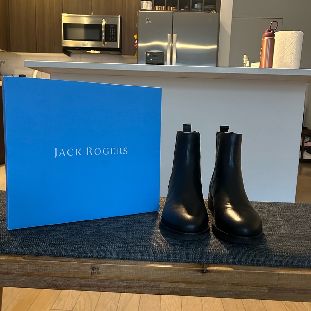 Jack Rogers Black Ankle Boots